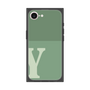 プレミアムスクエアケース［ オリジナル - initial two tone - Y green ］