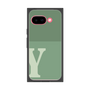 プレミアムスクエアケース［ オリジナル - initial two tone - Y green ］