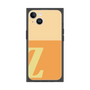 プレミアムスクエアケース［ オリジナル - initial two tone - Z orange ］