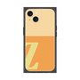プレミアムスクエアケース［ オリジナル - initial two tone - Z orange ］