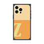 プレミアムスクエアケース［ オリジナル - initial two tone - Z orange ］