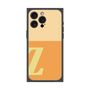 プレミアムスクエアケース［ オリジナル - initial two tone - Z orange ］
