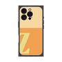 プレミアムスクエアケース［ オリジナル - initial two tone - Z orange ］