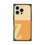 プレミアムスクエアケース［ オリジナル - initial two tone - Z orange ］