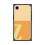 プレミアムスクエアケース［ オリジナル - initial two tone - Z orange ］
