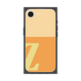 プレミアムスクエアケース［ オリジナル - initial two tone - Z orange ］