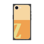 プレミアムスクエアケース［ オリジナル - initial two tone - Z orange ］
