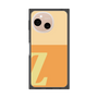 プレミアムスクエアケース［ オリジナル - initial two tone - Z orange ］