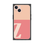 プレミアムスクエアケース［ オリジナル - initial two tone - Z pink ］