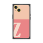 プレミアムスクエアケース［ オリジナル - initial two tone - Z pink ］