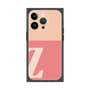 プレミアムスクエアケース［ オリジナル - initial two tone - Z pink ］
