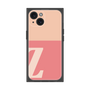 プレミアムスクエアケース［ オリジナル - initial two tone - Z pink ］