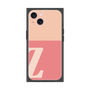 プレミアムスクエアケース［ オリジナル - initial two tone - Z pink ］