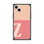 プレミアムスクエアケース［ オリジナル - initial two tone - Z pink ］