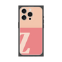 プレミアムスクエアケース［ オリジナル - initial two tone - Z pink ］