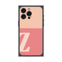 プレミアムスクエアケース［ オリジナル - initial two tone - Z pink ］