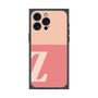 プレミアムスクエアケース［ オリジナル - initial two tone - Z pink ］