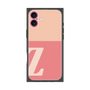 プレミアムスクエアケース［ オリジナル - initial two tone - Z pink ］