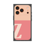 プレミアムスクエアケース［ オリジナル - initial two tone - Z pink ］