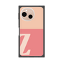 プレミアムスクエアケース［ オリジナル - initial two tone - Z pink ］