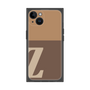 プレミアムスクエアケース［ オリジナル - initial two tone - Z brown ］