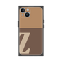プレミアムスクエアケース［ オリジナル - initial two tone - Z brown ］