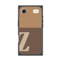 プレミアムスクエアケース［ オリジナル - initial two tone - Z brown ］