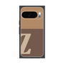 プレミアムスクエアケース［ オリジナル - initial two tone - Z brown ］