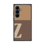 プレミアムスクエアケース［ オリジナル - initial two tone - Z brown ］