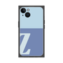 プレミアムスクエアケース［ オリジナル - initial two tone - Z blue ］