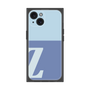 プレミアムスクエアケース［ オリジナル - initial two tone - Z blue ］