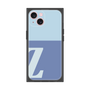プレミアムスクエアケース［ オリジナル - initial two tone - Z blue ］