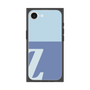 プレミアムスクエアケース［ オリジナル - initial two tone - Z blue ］