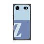プレミアムスクエアケース［ オリジナル - initial two tone - Z blue ］