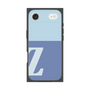 プレミアムスクエアケース［ オリジナル - initial two tone - Z blue ］