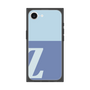 プレミアムスクエアケース［ オリジナル - initial two tone - Z blue ］