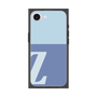 プレミアムスクエアケース［ オリジナル - initial two tone - Z blue ］