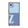 プレミアムスクエアケース［ オリジナル - initial two tone - Z blue ］