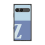 プレミアムスクエアケース［ オリジナル - initial two tone - Z blue ］