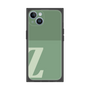 プレミアムスクエアケース［ オリジナル - initial two tone - Z green ］