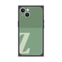 プレミアムスクエアケース［ オリジナル - initial two tone - Z green ］
