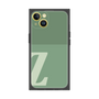 プレミアムスクエアケース［ オリジナル - initial two tone - Z green ］