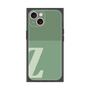 プレミアムスクエアケース［ オリジナル - initial two tone - Z green ］