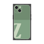 プレミアムスクエアケース［ オリジナル - initial two tone - Z green ］