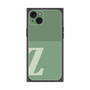 プレミアムスクエアケース［ オリジナル - initial two tone - Z green ］