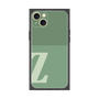 プレミアムスクエアケース［ オリジナル - initial two tone - Z green ］