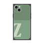 プレミアムスクエアケース［ オリジナル - initial two tone - Z green ］