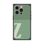 プレミアムスクエアケース［ オリジナル - initial two tone - Z green ］