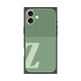 プレミアムスクエアケース［ オリジナル - initial two tone - Z green ］