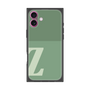 プレミアムスクエアケース［ オリジナル - initial two tone - Z green ］